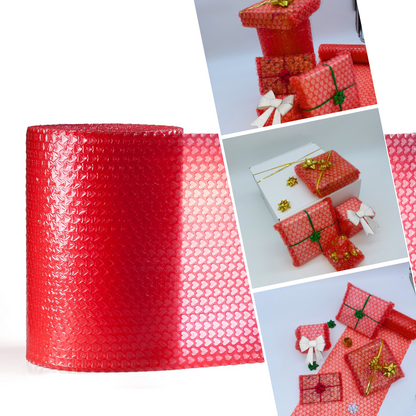 Heart Shaped Bubble Wrap for Birthday Day Gifts Wrapping 30cmx5m - Complete Kit for special occasions